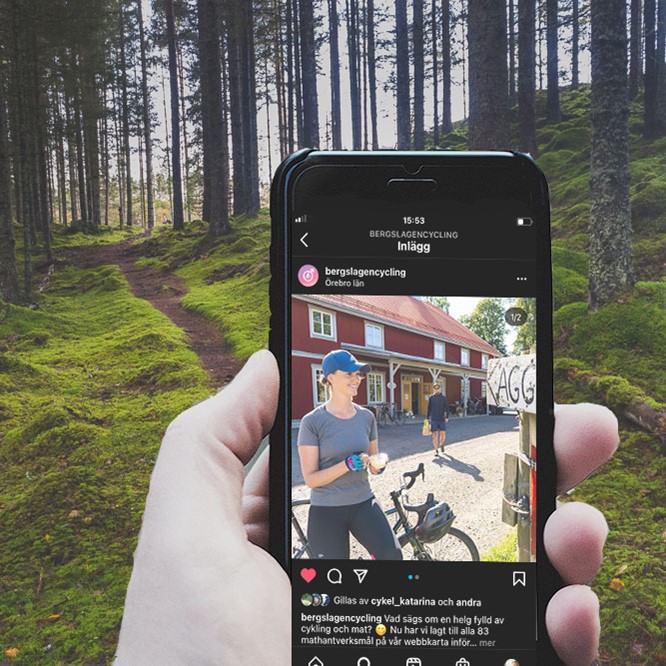 Nå cyklister via Instagram